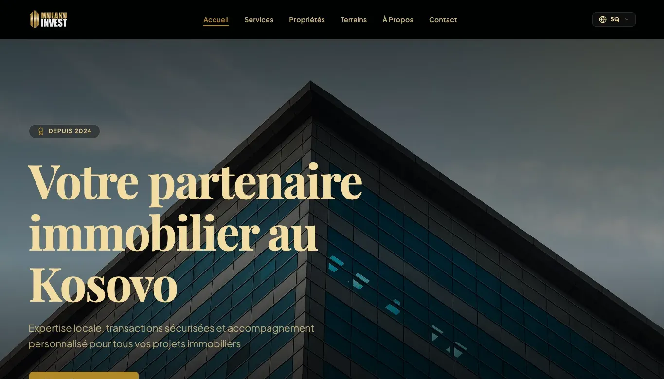 Mulaku Invest website homepage