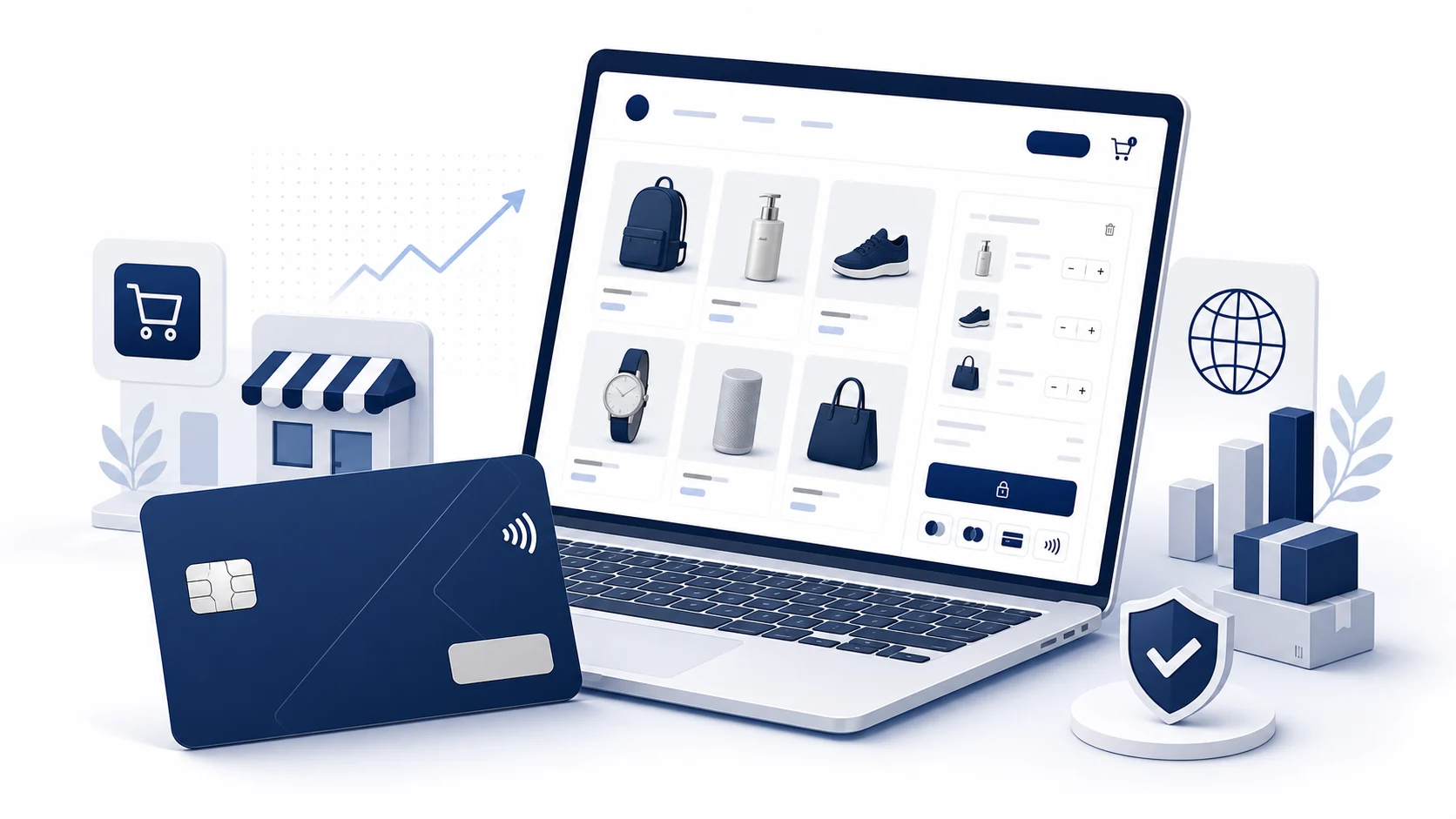 Interface e-commerce et catalogue pour boutique en ligne active à Nyon et sur la Côte Nyonnaise